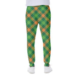 St. Patrick's Day Buffalo Pattern Print Scuba Joggers