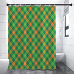 St. Patrick's Day Buffalo Pattern Print Shower Curtain