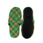 St. Patrick's Day Buffalo Pattern Print Slippers