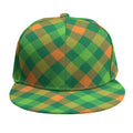 St. Patrick's Day Buffalo Pattern Print Snapback Cap