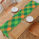 St. Patrick's Day Buffalo Pattern Print Table Runner