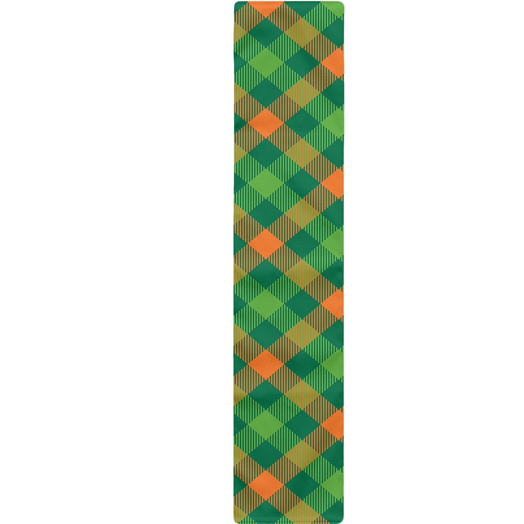 St. Patrick's Day Buffalo Pattern Print Table Runner