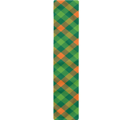 St. Patrick's Day Buffalo Pattern Print Table Runner