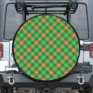 St. Patrick's Day Buffalo Pattern Print Tire Cover