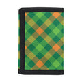St. Patrick's Day Buffalo Pattern Print Trifold Wallet