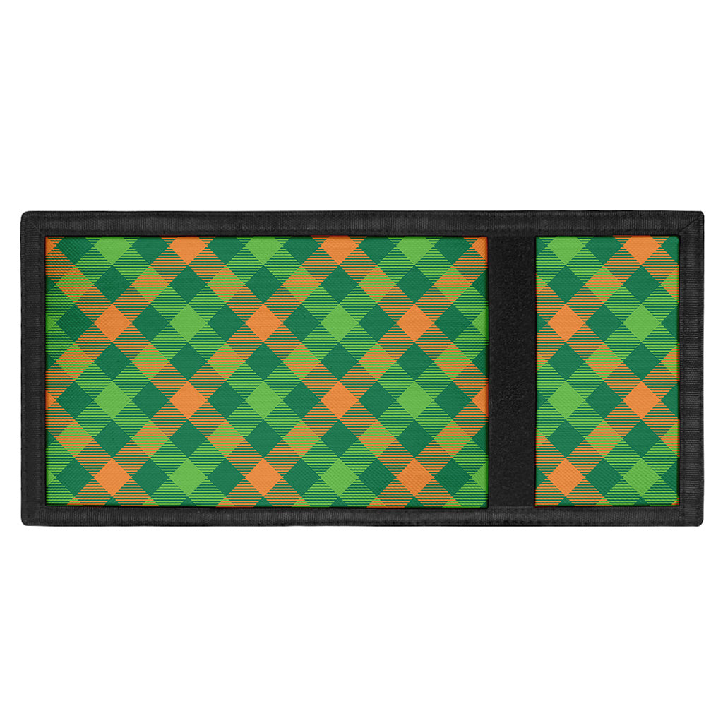 St. Patrick's Day Buffalo Pattern Print Trifold Wallet