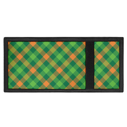 St. Patrick's Day Buffalo Pattern Print Trifold Wallet