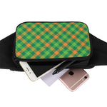 St. Patrick's Day Buffalo Pattern Print Waist Bag