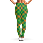 St. Patrick's Day Buffalo Pattern Print Women's Leggings