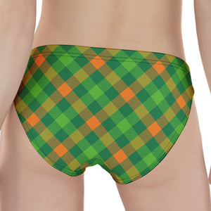 St. Patrick's Day Buffalo Pattern Print Women's Panties