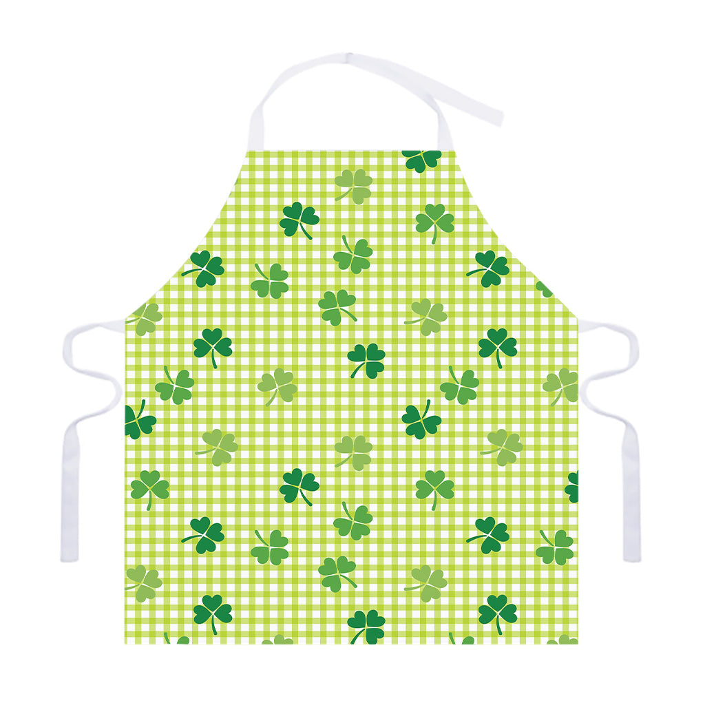 St. Patrick's Day Buffalo Plaid Print Adjustable Apron
