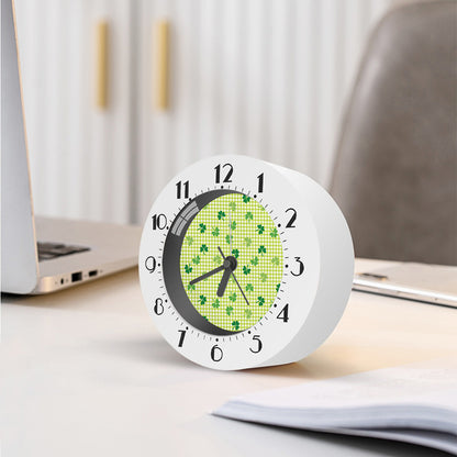 St. Patrick's Day Buffalo Plaid Print Alarm Clock