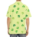St. Patrick's Day Buffalo Plaid Print Aloha Shirt