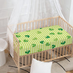 St. Patrick's Day Buffalo Plaid Print Baby Crib Sheet