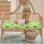 St. Patrick's Day Buffalo Plaid Print Baby Crib Sheet