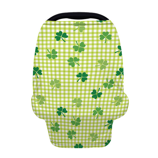 St. Patrick's Day Buffalo Plaid Print Baby Seat Cover
