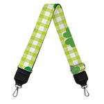 St. Patrick's Day Buffalo Plaid Print Bag Strap