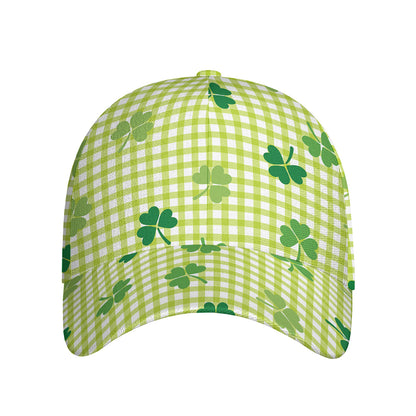 St. Patrick's Day Buffalo Plaid Print Baseball Cap