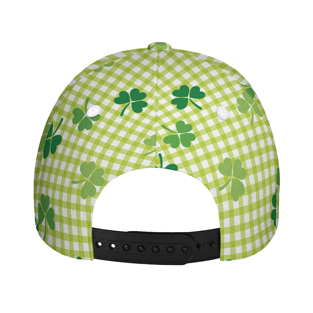 St. Patrick's Day Buffalo Plaid Print Baseball Cap
