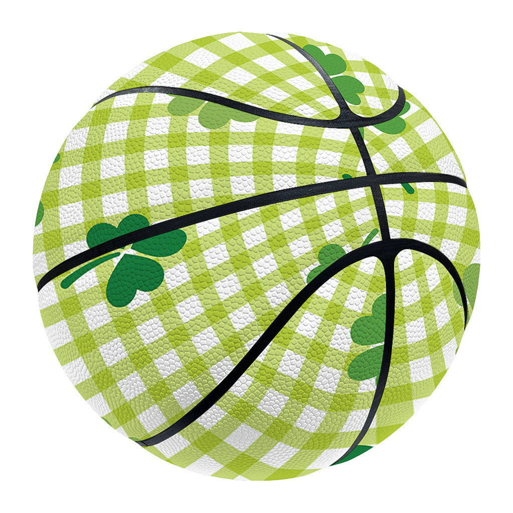 St. Patrick's Day Buffalo Plaid Print Basketball