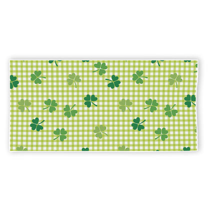 St. Patrick's Day Buffalo Plaid Print Beach Towel