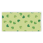 St. Patrick's Day Buffalo Plaid Print Beach Towel