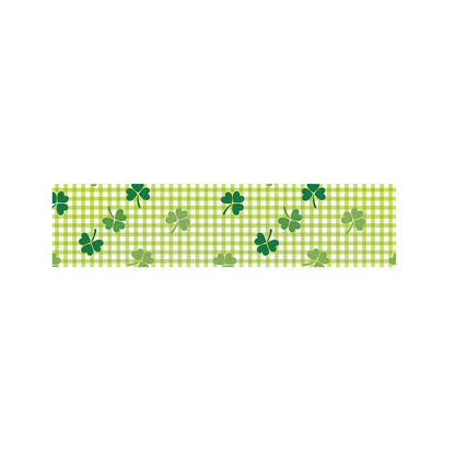 St. Patrick's Day Buffalo Plaid Print Bed Runner