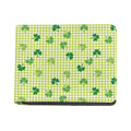 St. Patrick's Day Buffalo Plaid Print Bifold Wallet