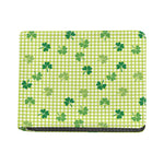 St. Patrick's Day Buffalo Plaid Print Bifold Wallet