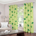 St. Patrick's Day Buffalo Plaid Print Dimout Grommet Curtains