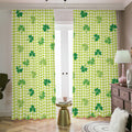 St. Patrick's Day Buffalo Plaid Print Dimout Pencil Pleat Curtains