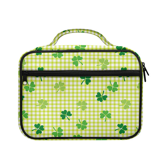 St. Patrick's Day Buffalo Plaid Print Briefcase Bible Bag