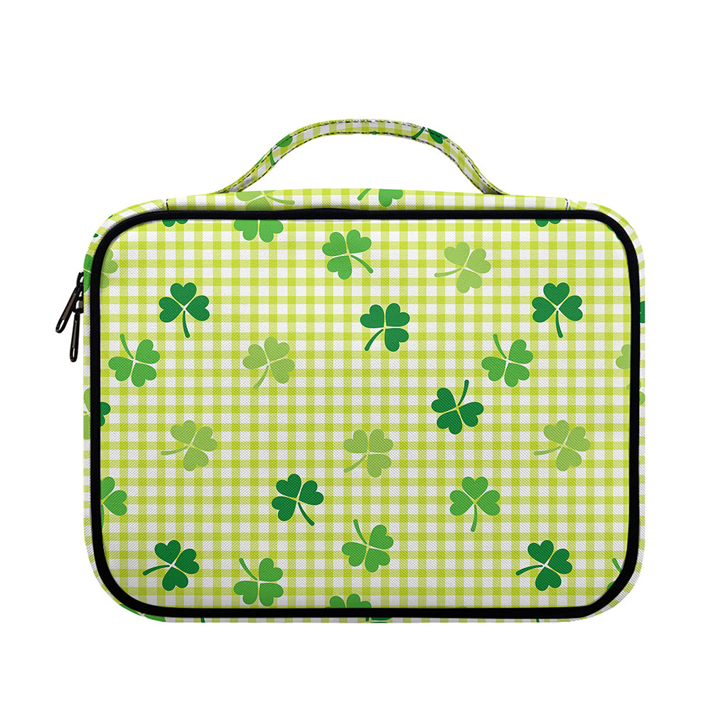 St. Patrick's Day Buffalo Plaid Print Briefcase Bible Bag