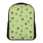 St. Patrick's Day Buffalo Plaid Print Casual Backpack