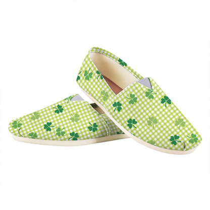St. Patrick's Day Buffalo Plaid Print Casual Shoes
