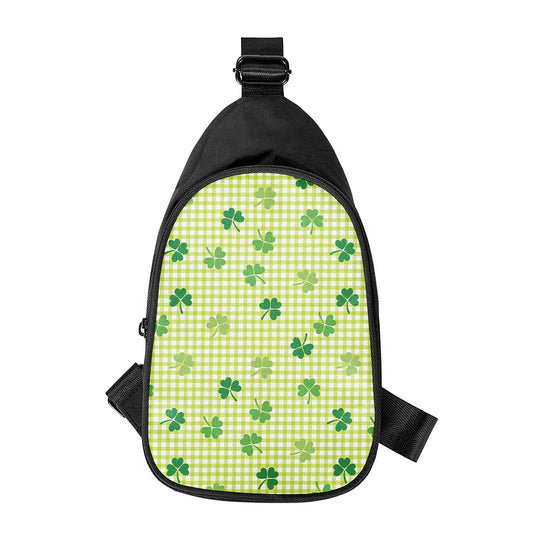 St. Patrick's Day Buffalo Plaid Print Chest Bag