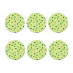 St. Patrick's Day Buffalo Plaid Print Coaster Set