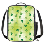 St. Patrick's Day Buffalo Plaid Print Crossbody Lunch Bag