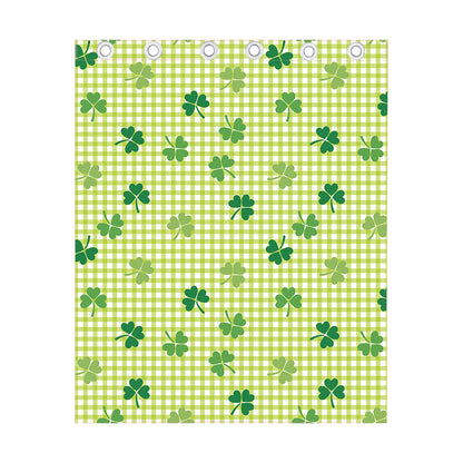 St. Patrick's Day Buffalo Plaid Print Curtain