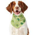 St. Patrick's Day Buffalo Plaid Print Dog Bandana