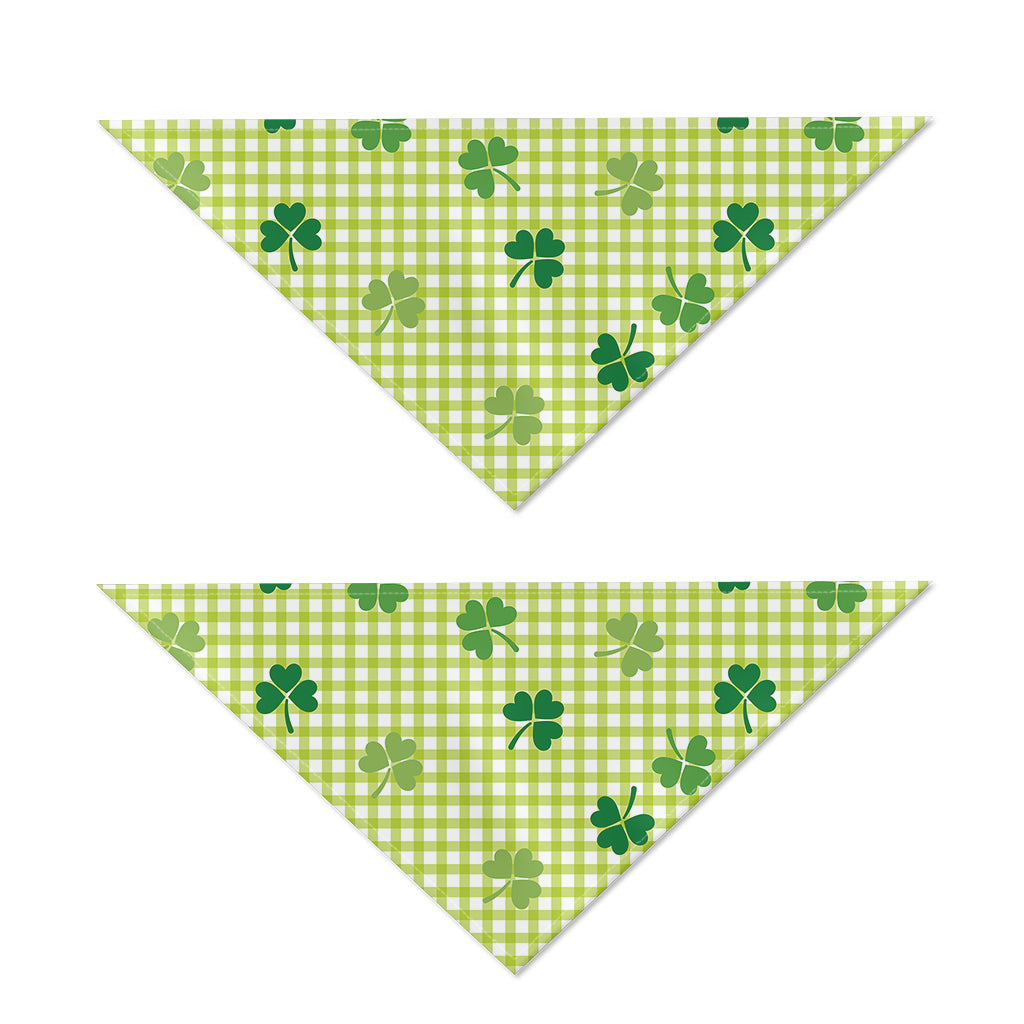 St. Patrick's Day Buffalo Plaid Print Dog Bandana