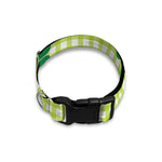 St. Patrick's Day Buffalo Plaid Print Dog Collar