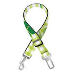 St. Patrick's Day Buffalo Plaid Print Dog Seat Belt