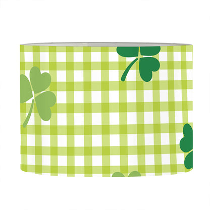 St. Patrick's Day Buffalo Plaid Print Drum Lamp Shade