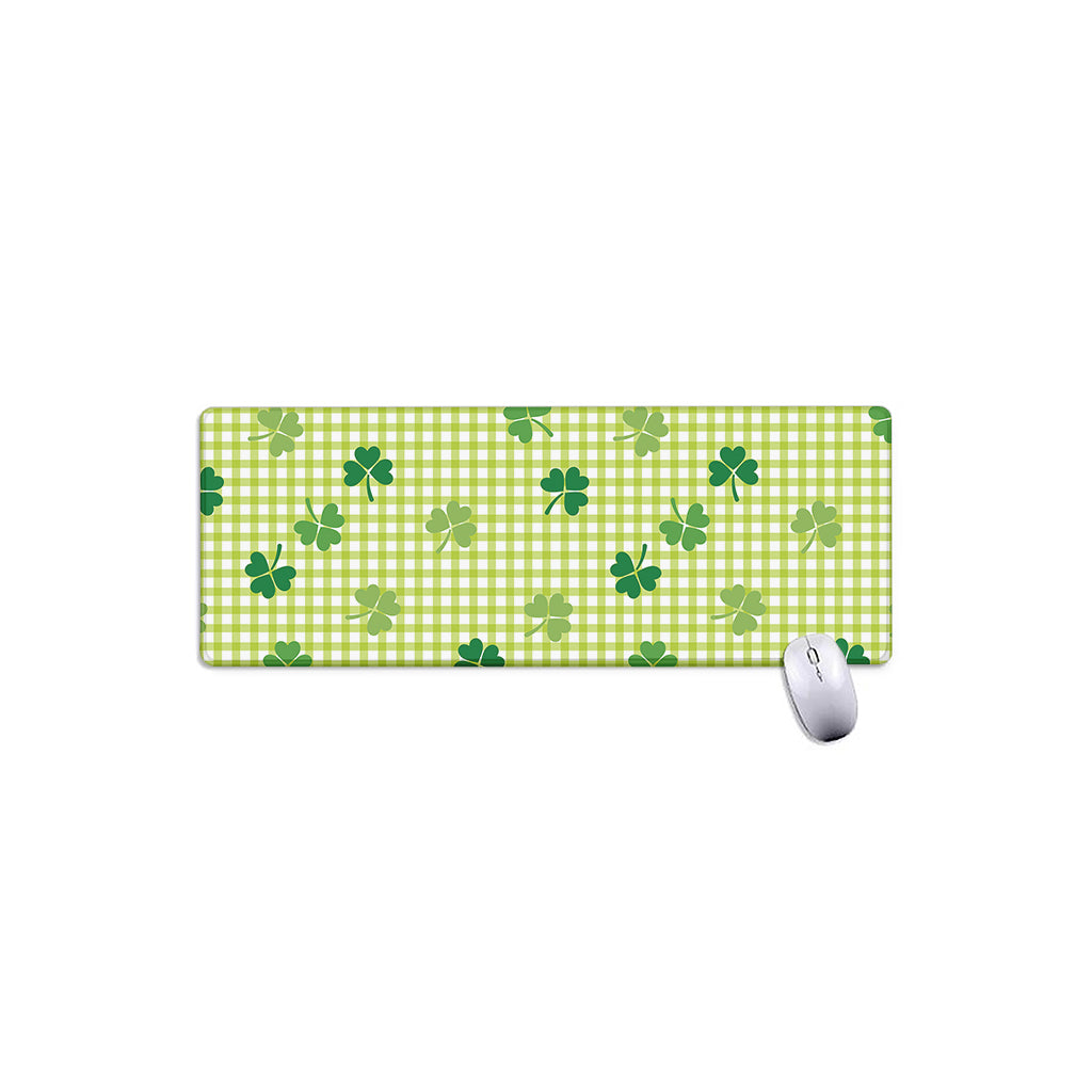 St. Patrick's Day Buffalo Plaid Print Extended Mouse Pad