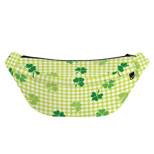 St. Patrick's Day Buffalo Plaid Print Fanny Pack
