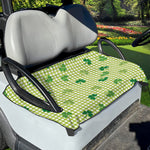 St. Patrick's Day Buffalo Plaid Print Golf Cart Seat Cover