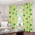 St. Patrick's Day Buffalo Plaid Print Grommet Curtains