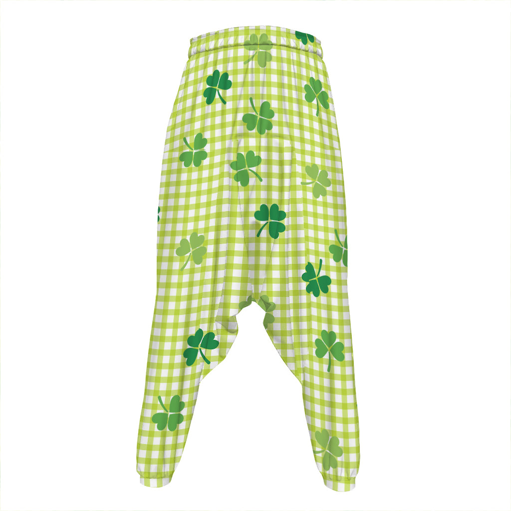 St. Patrick's Day Buffalo Plaid Print Hammer Pants