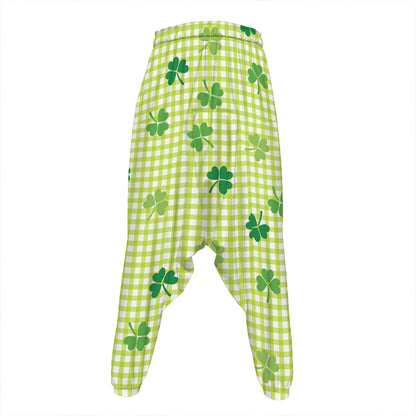 St. Patrick's Day Buffalo Plaid Print Hammer Pants